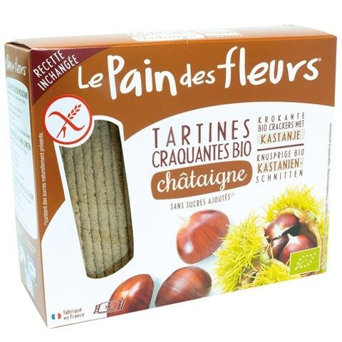 Le Pain Des Fleurs Krokante Crackers Kastanje Biologisch 