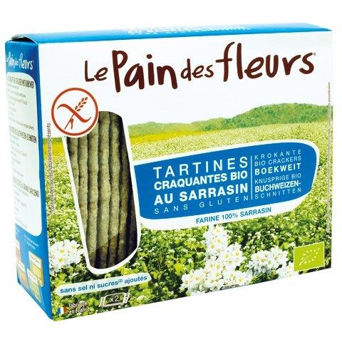Le Pain Des Fleurs Krokante Crackers Boekweit zonder zout/suiker Biologisch