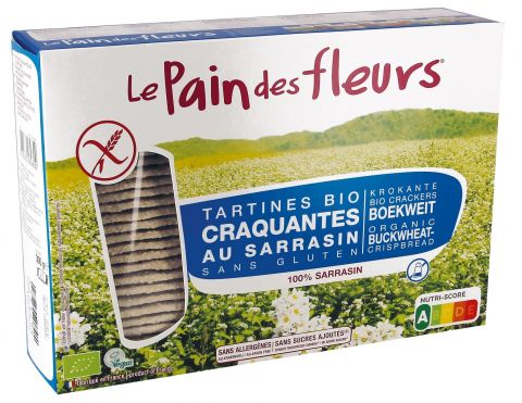 Le Pain Des Fleurs Krokante Crackers Boekweit zonder zout/suiker Grootverpakking Biologisch