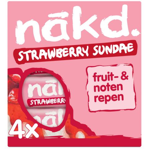 Nakd Strawberry Sundae Bar 4-pack