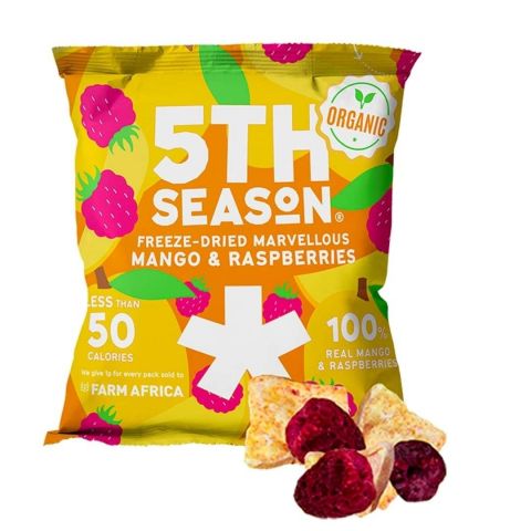 5th Season - BIO Mango & Raspberries Bites 14 gram Biologisch