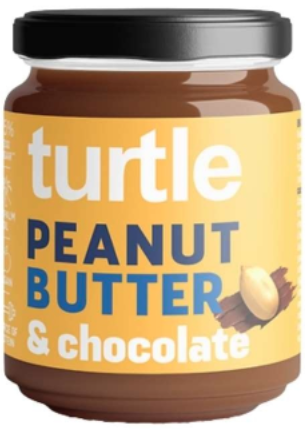Turtle - Pindakaas met Chocolade Biologisch 200 gram