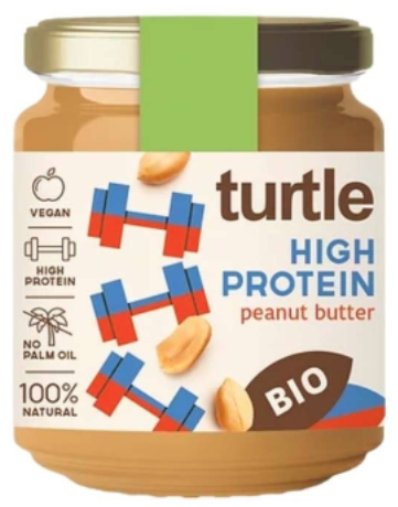 Turtle - Pindakaas Proteïne Biologisch 200 gram