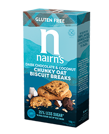 Nairns Biscuit Breaks Oats, Dark Chocolate & Coconut
