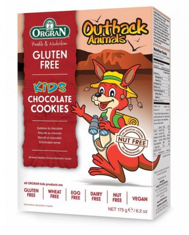 Orgran Outback Animals Chocolate Cookies