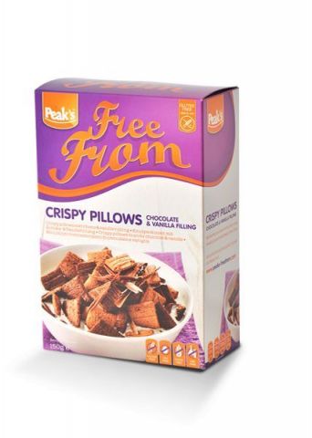 Peak's Free From Crispy Pillows met Choco- en Vanillevulling